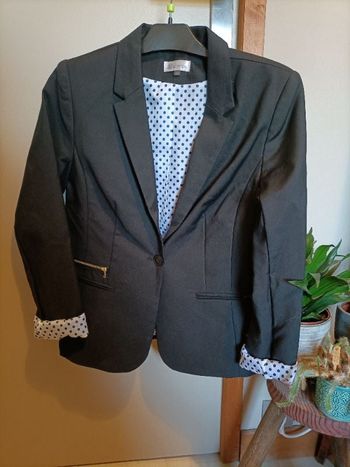 Blazer uni noir