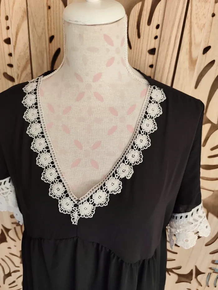 Blouse brodée transparente - photo numéro 4