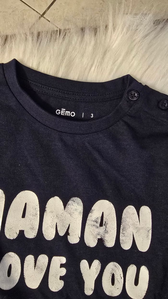 (Neufs non portés) 🏷🤩💙 Ensemble teeshirt ml et pantalon jogger 3 ans garçon 💙🤩🥰 - photo numéro 3