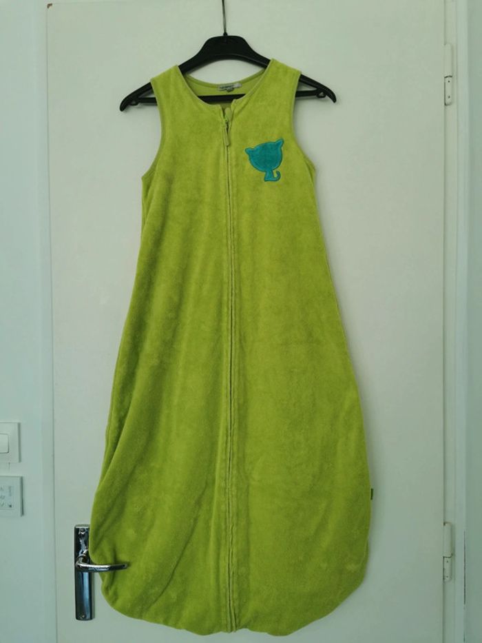 Gigoteuse verte motif chat