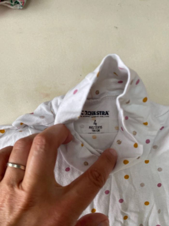 3 tee shirt col roulé 4 ans - photo numéro 2