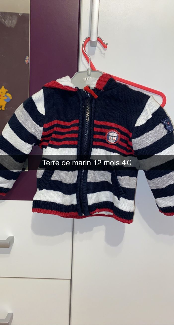 Gilet zippé terre de marins