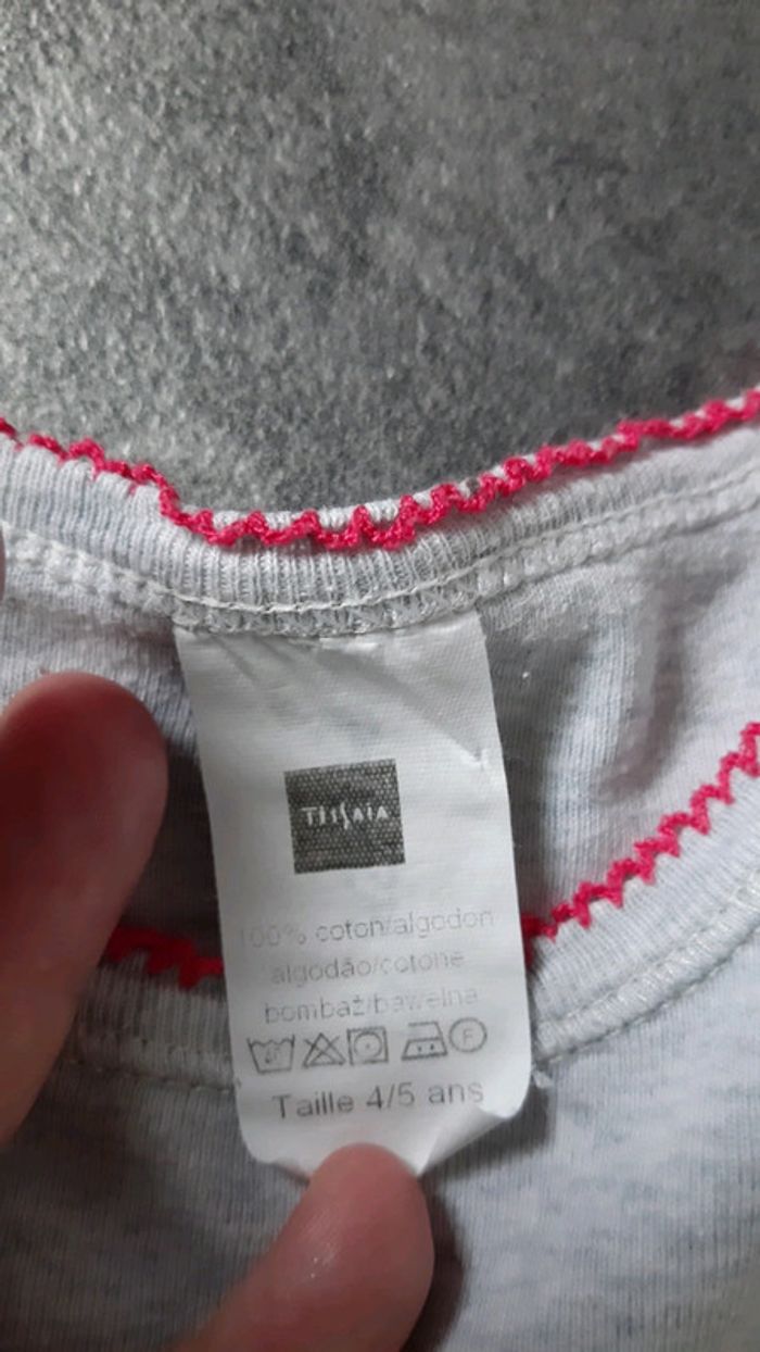 2 t-shirts manches courtes fille 100% coton - photo numéro 7