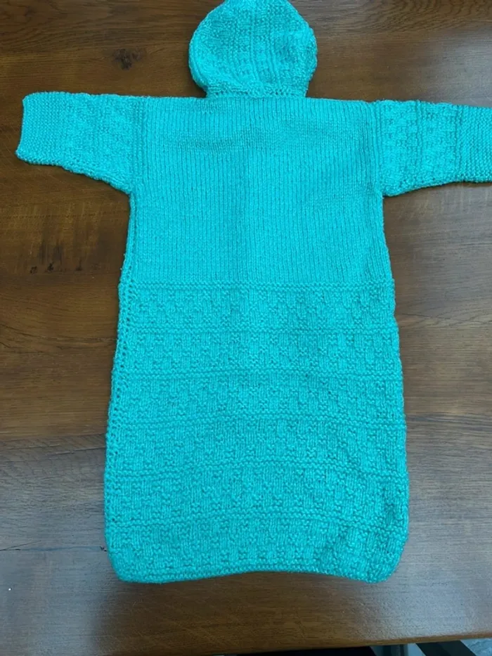 Gigoteuse en laine vert - photo numéro 10