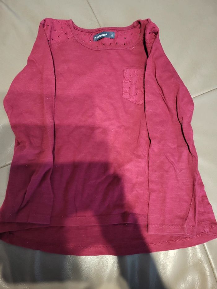 Tee shirt fille 5 ans ,in extenso