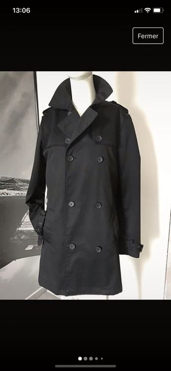 Trench coat noir Brice