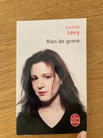Livre rien de grave de Justine Lévy