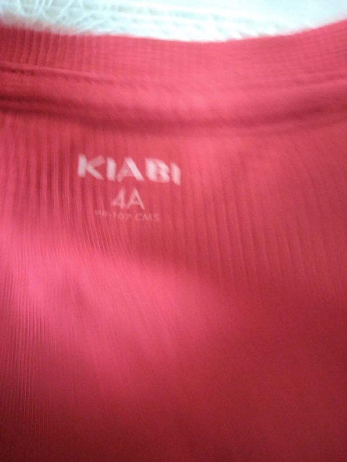 Tee-shirt à manches courtes rouge 4 ans - photo numéro 5