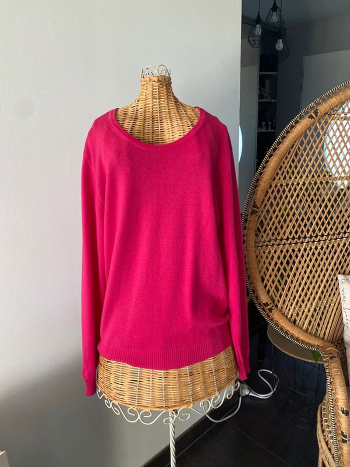 Pull en laine Sweet De Mazo framboise fuchsia taille XS / S - photo numéro 6