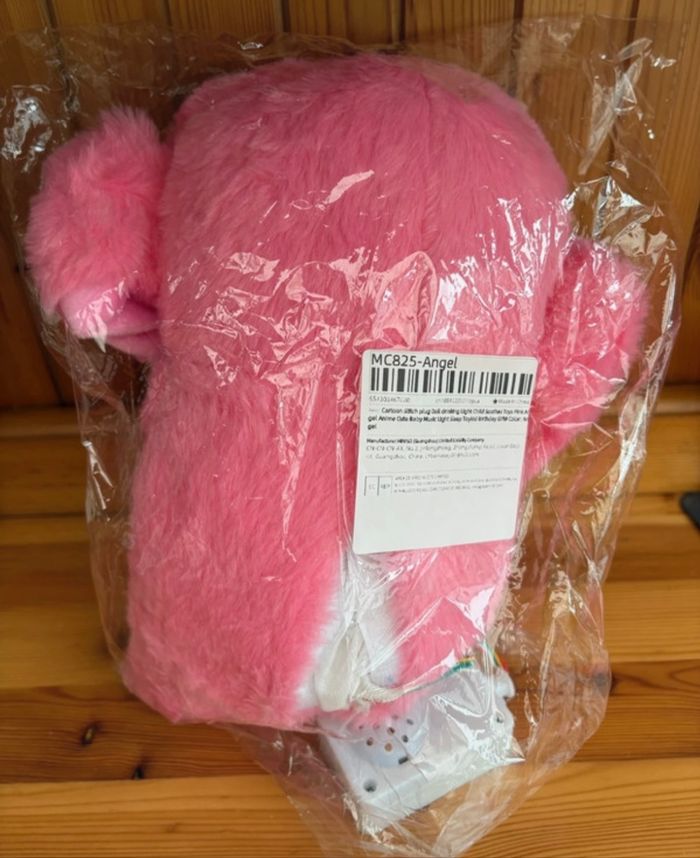 Peluche doudou Angel 30 cm qui aide à dormir, calme les enfants, lumineuse respire et fait de la musique bouge les oreilles 4 modes fonctionnement NEUF - photo numéro 3