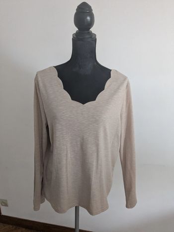 Blouson manche longue  beige