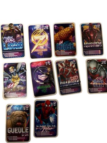 Lot cartes Leclerc avengers 