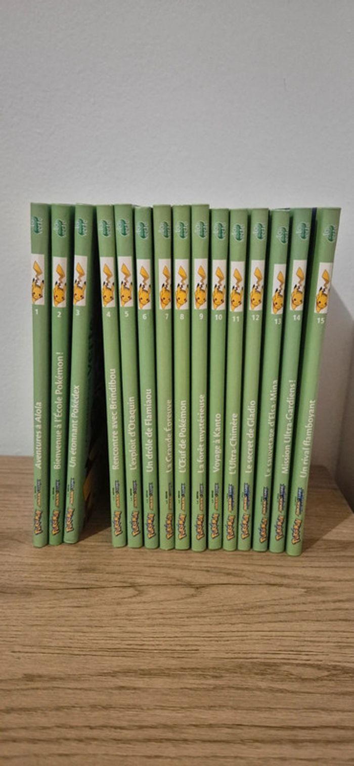 Lot de livres - Pokemon Lune et Soleil - Tome 1 à 15