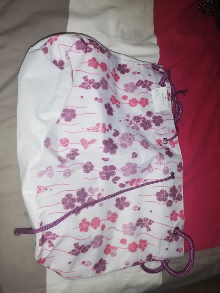 Sac fourre tout fleuri - photo numéro 2
