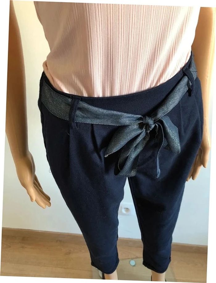 Pantalon chino bleu marine Only taille XS TBE - photo numéro 5