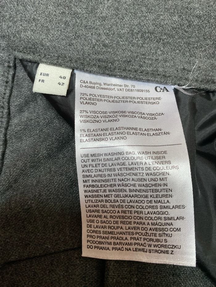 Pantalon gris 42 C&A Neuf - photo numéro 6