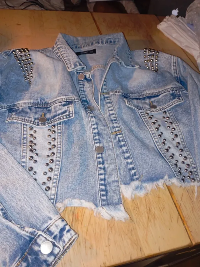 Veste en jean toxiks jeans s - photo numéro 2
