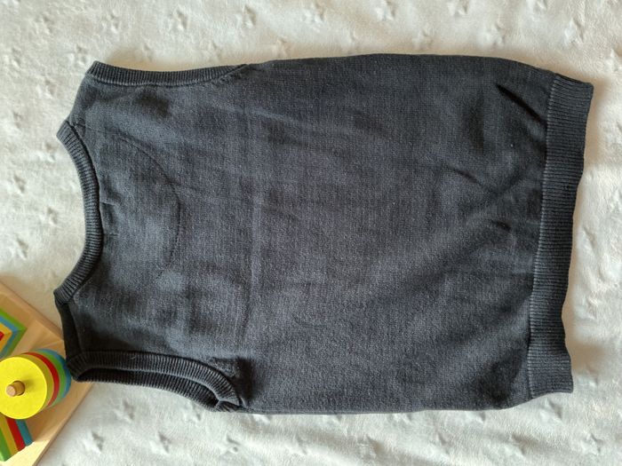 pull sans manches marine poche poitrine 5 ans kiabi - photo numéro 6