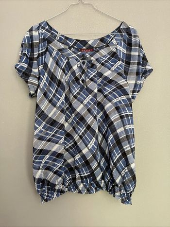 Haut TShirt à carreaux Transparent La City T3 TL