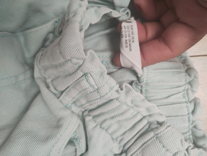 Short vert pâle taille élastique h&M - photo numéro 2