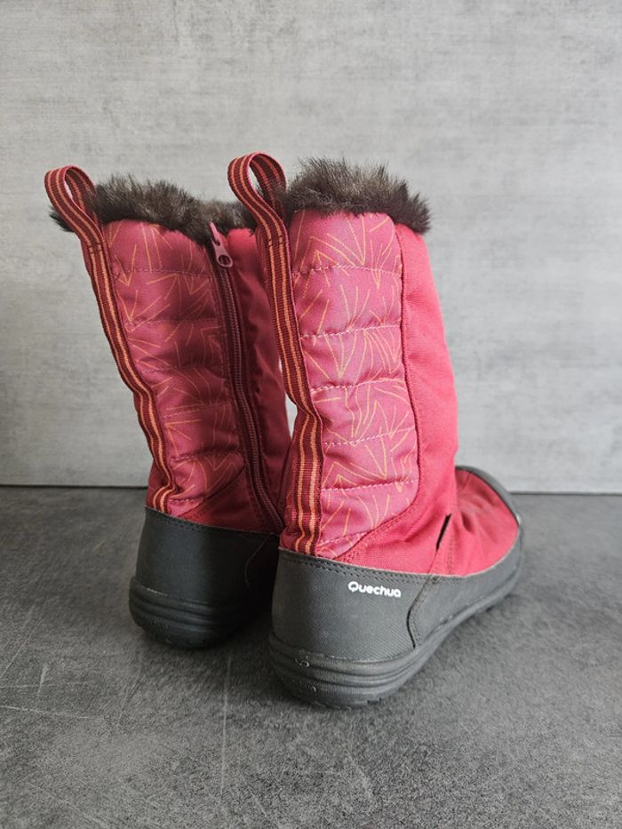 Bottes de neige / après-ski femme - Pointure 38 - Quechua - Rouge rose - photo numéro 3