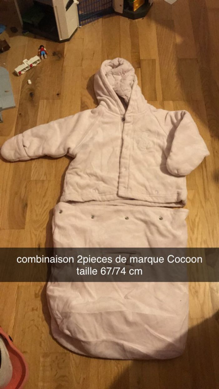 combinaison bébé 2pieces hivers taille 67/74cm