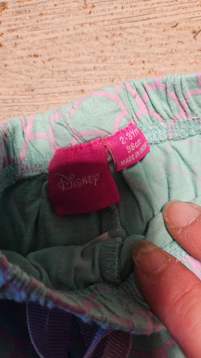 Short turquoise et mauve pour fille, Disney, 2/3 ans - photo numéro 4
