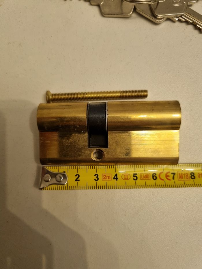 Barrilet cylindre serrure de porte 30 40 (70mm) - photo numéro 2