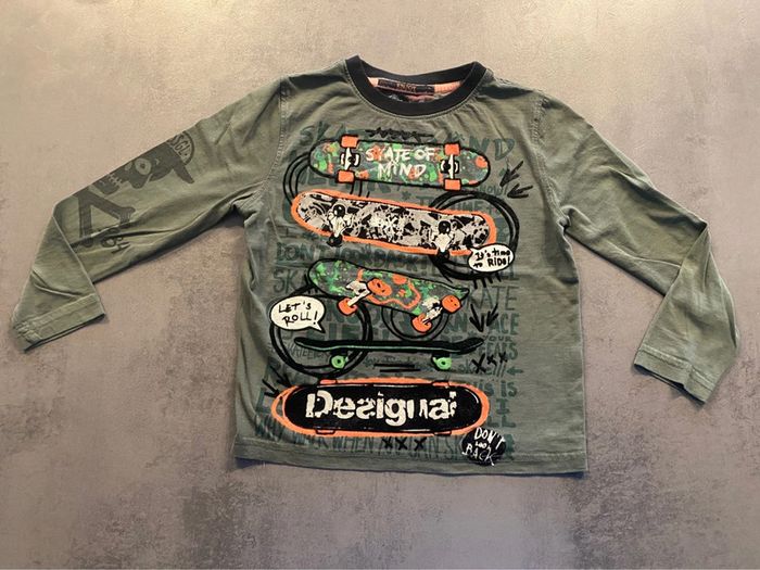 T-shirt manches longues « skate » Desigual taille 5/6 ans