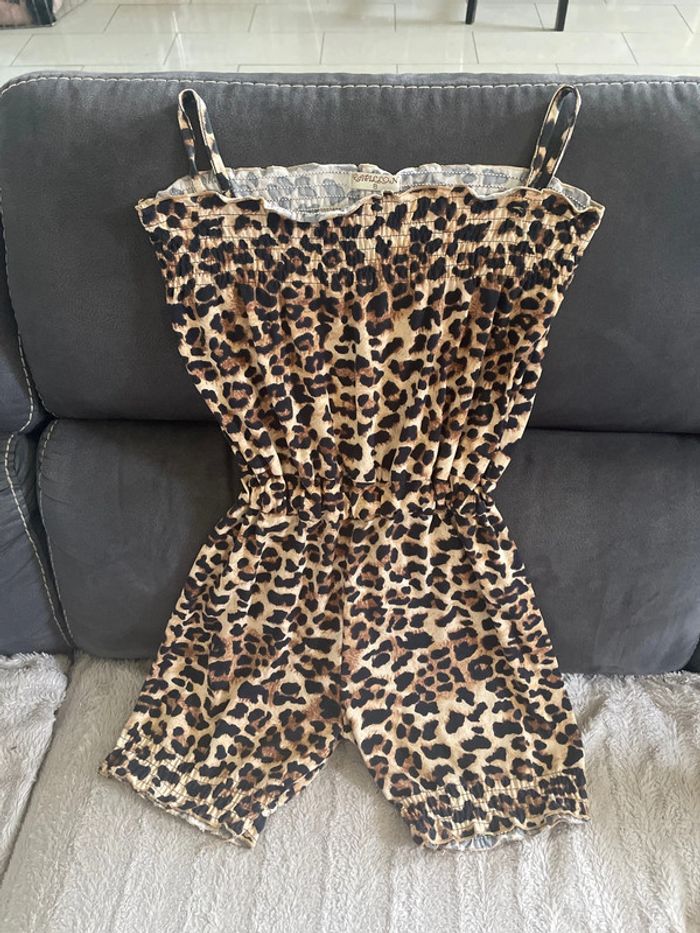 Combishort léopard 8 ans