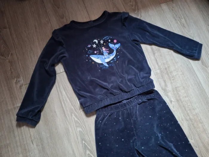 Pyjama sergent major velours hiver 11 ans - photo numéro 3