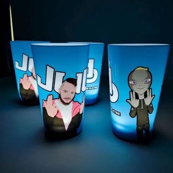 Verre Plastique Jul Lumineux 420ml