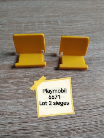 Playmobil 6671 lot 2 sièges