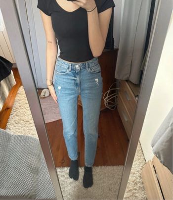 jean bleu femme