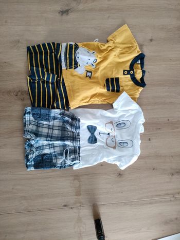 2 ensemble t-shirt + short