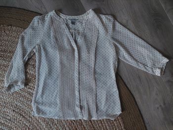 Chemise blouse H&M pois noire et blanche t 36