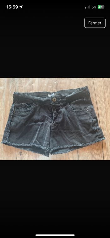 Short en jeans