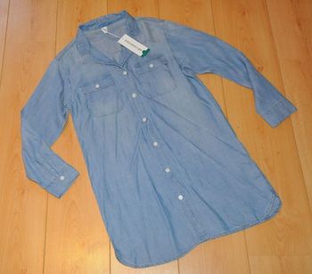 H&M robe jeans t.34/XS neuve + étiquette 29.90e