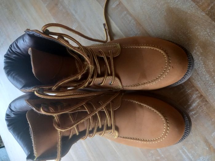 Bottine Camel homme style Bûcheron