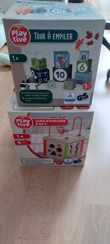 Lot de 2 jeux pour bébé