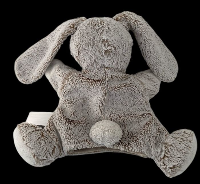 B6200❤️ Doudou Plat MARIONNETTE TEX BABY Lapin Marron Beige - photo numéro 2