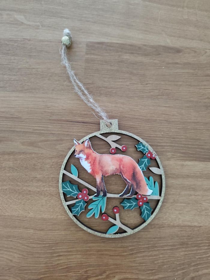 Lot de décorations Noël thème renard , très bon état - photo numéro 3