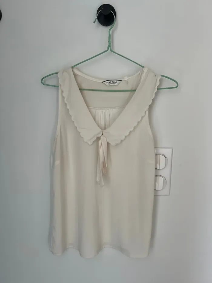 Blouse légère crème