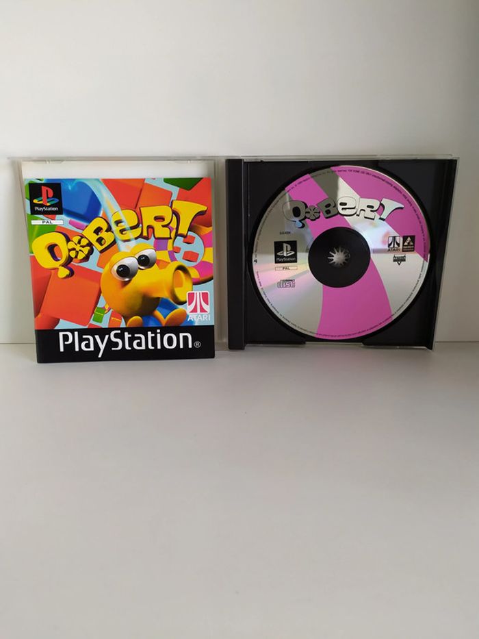 Q*Bert Playstation 1 PS1 psone Atari Pal complet - photo numéro 3