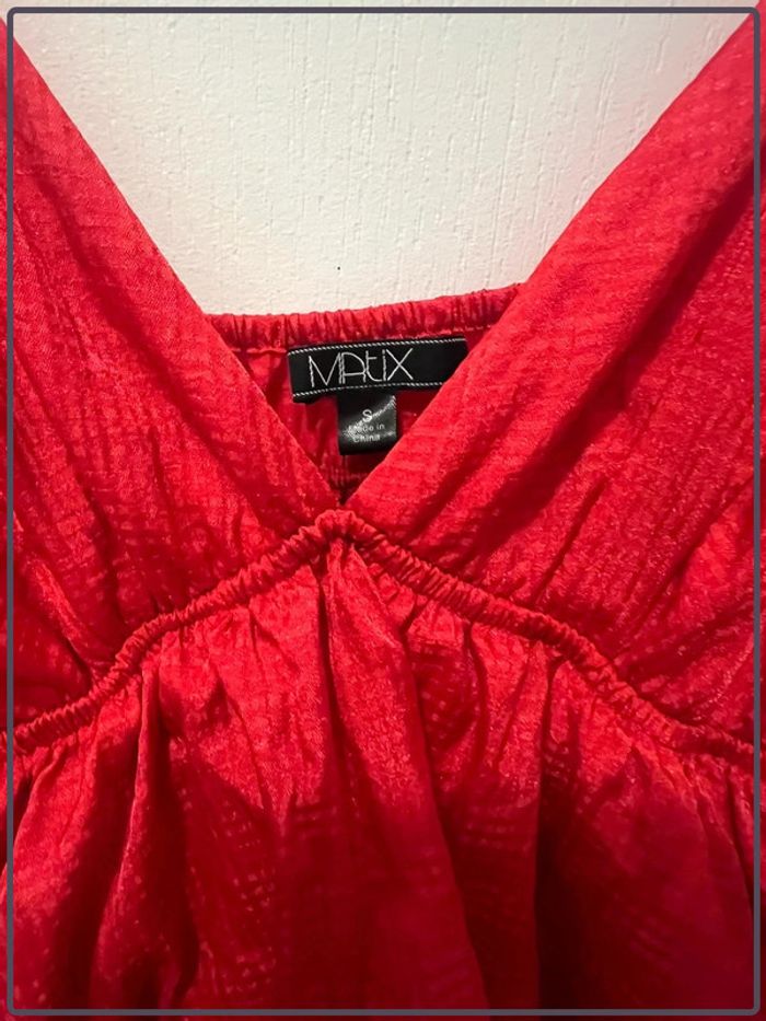 Mini robe Matix taille S rouge volants - photo numéro 6