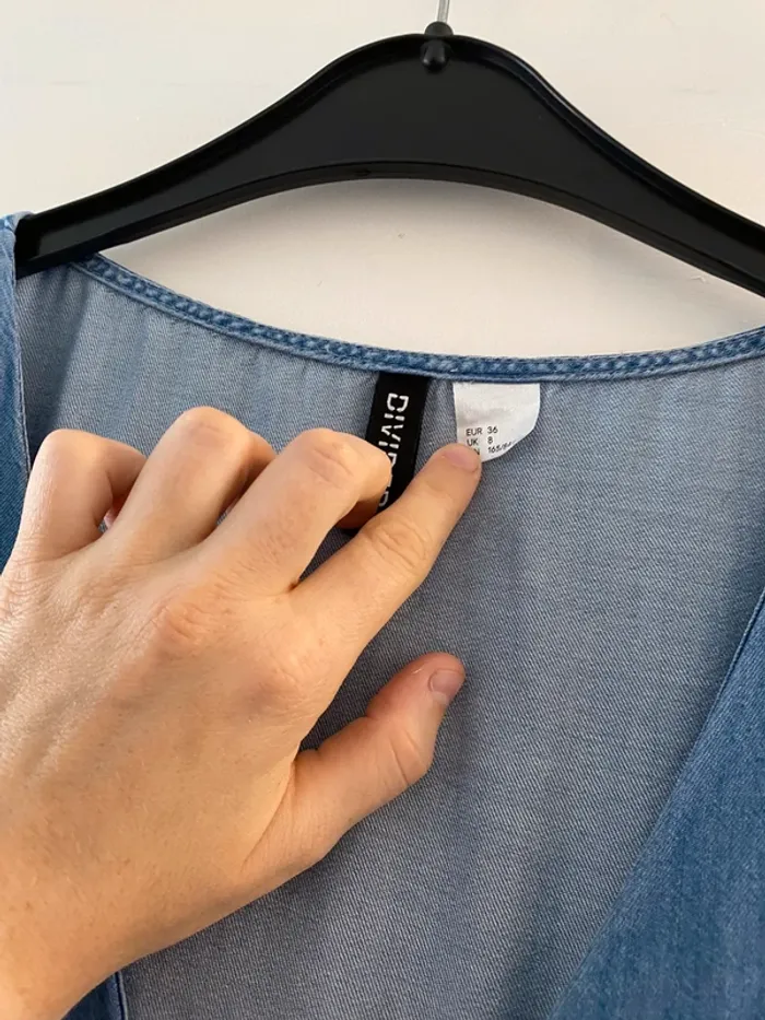 Robe fluide bleu jeans - photo numéro 3
