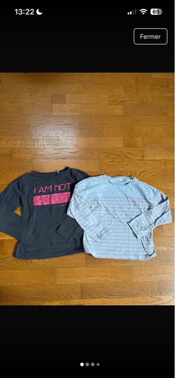 Lot de 2 hauts à manches longues 