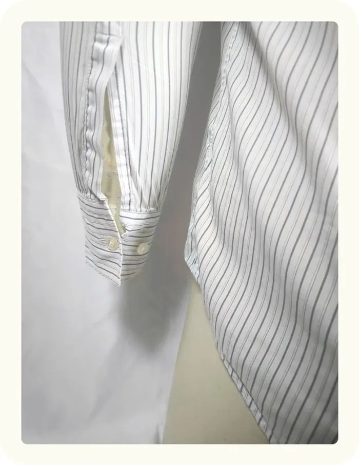 Chemise manches longues rayures homme Hugo Boss Taille M 38 - photo numéro 5