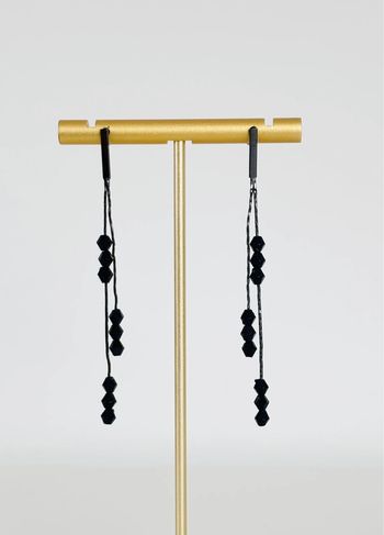 Boucles d’oreilles noir