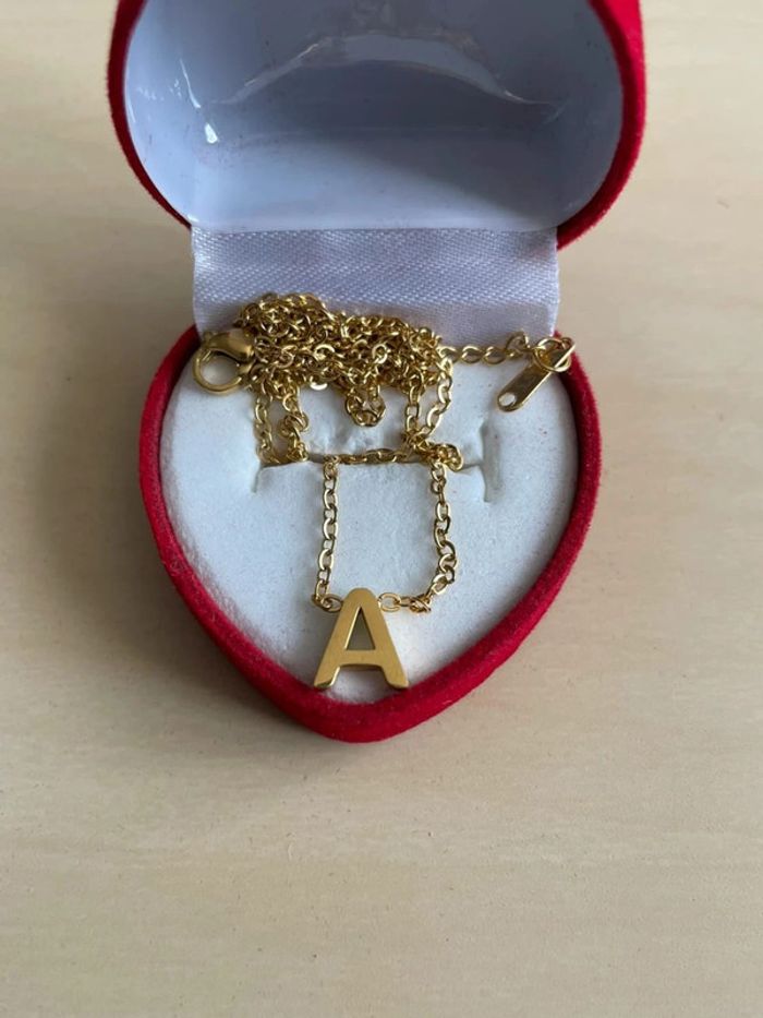 Collier femme initial